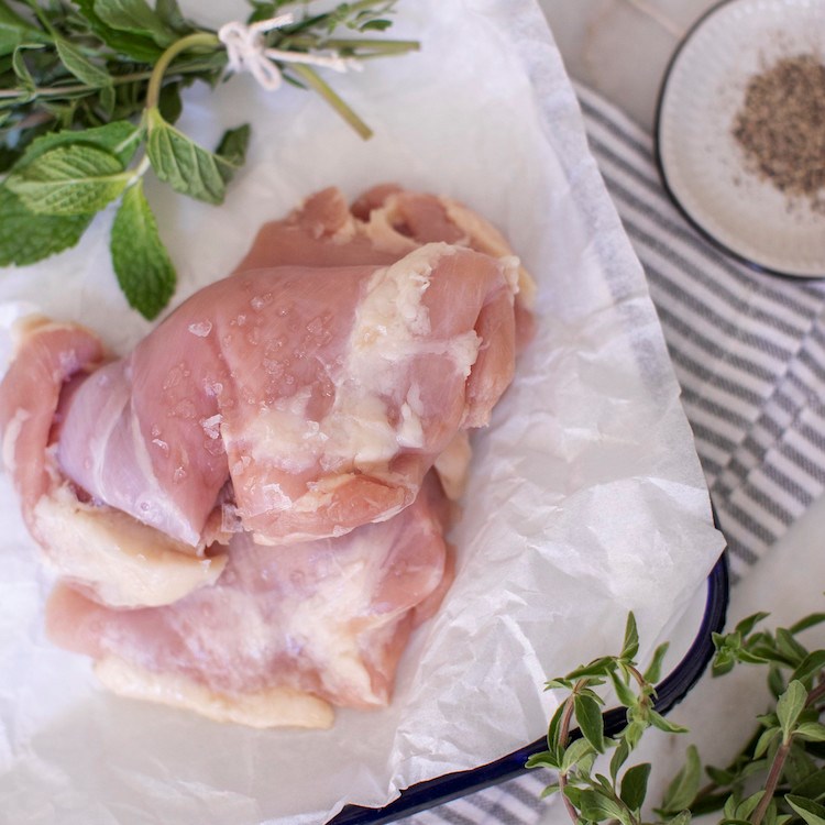 Picture of springer mountain chicken thighs